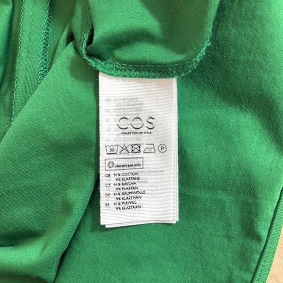 COS Green Sheath Dress with Dolman Sleeves Eur Medium - Picture 7 of 9